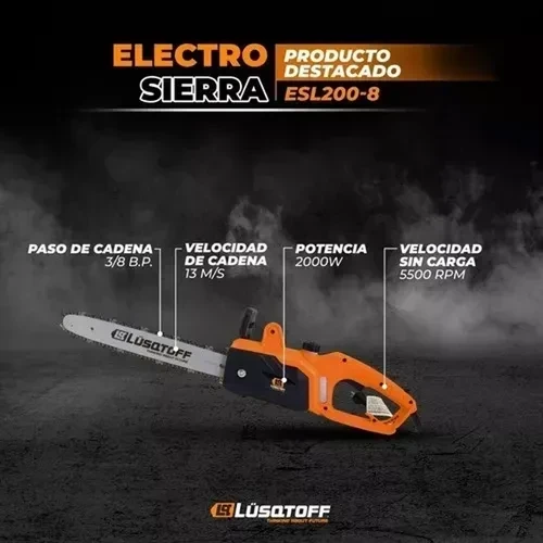 Electrosierra Motosierra Lüsqtoff ESL200-8 2000w 2