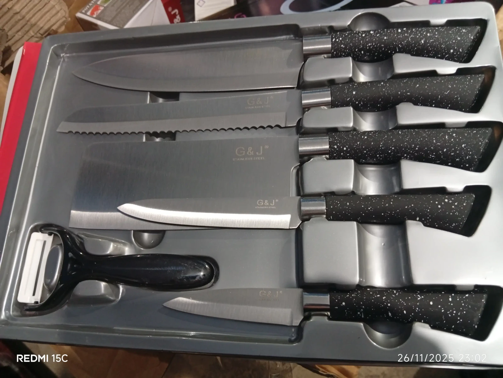 Set de cuchillos de acero inoxidable 2