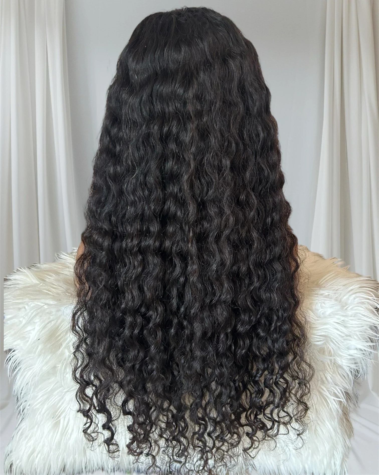 Peluca cabello humano Rizado 30 pulgadas, frontal lace 4x4, densidad alta 3
