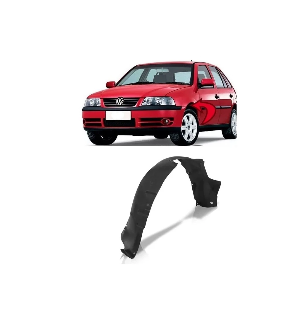 Protector de guarda barro delantero plastico izquierdo VW Gol 2000 - 2006 DP185