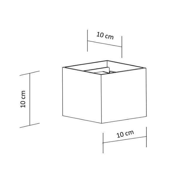 APLIQUE PARED CUBIC NEGRO REGULABLE 6W IP54 LUZ CALIDA/3000KK  5