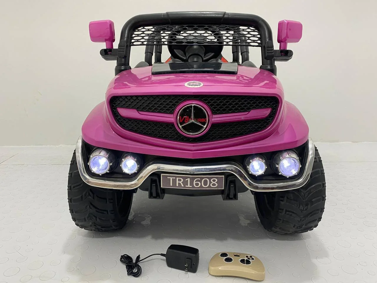 Carro Eléctrico Niño MERCEDEZ C/Remoto Ll/Caucho 1 a 5 Años 4