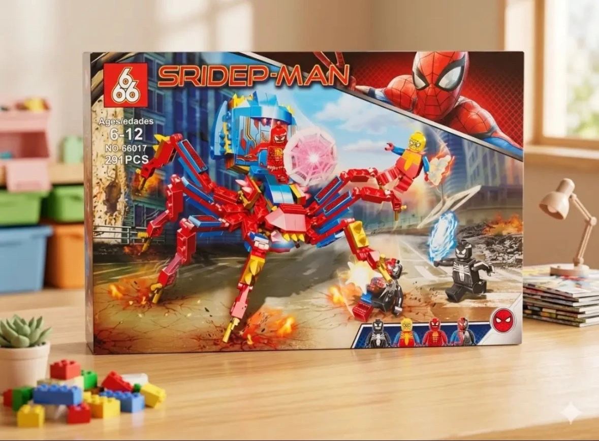Set de lego spiderman 291 piezas 