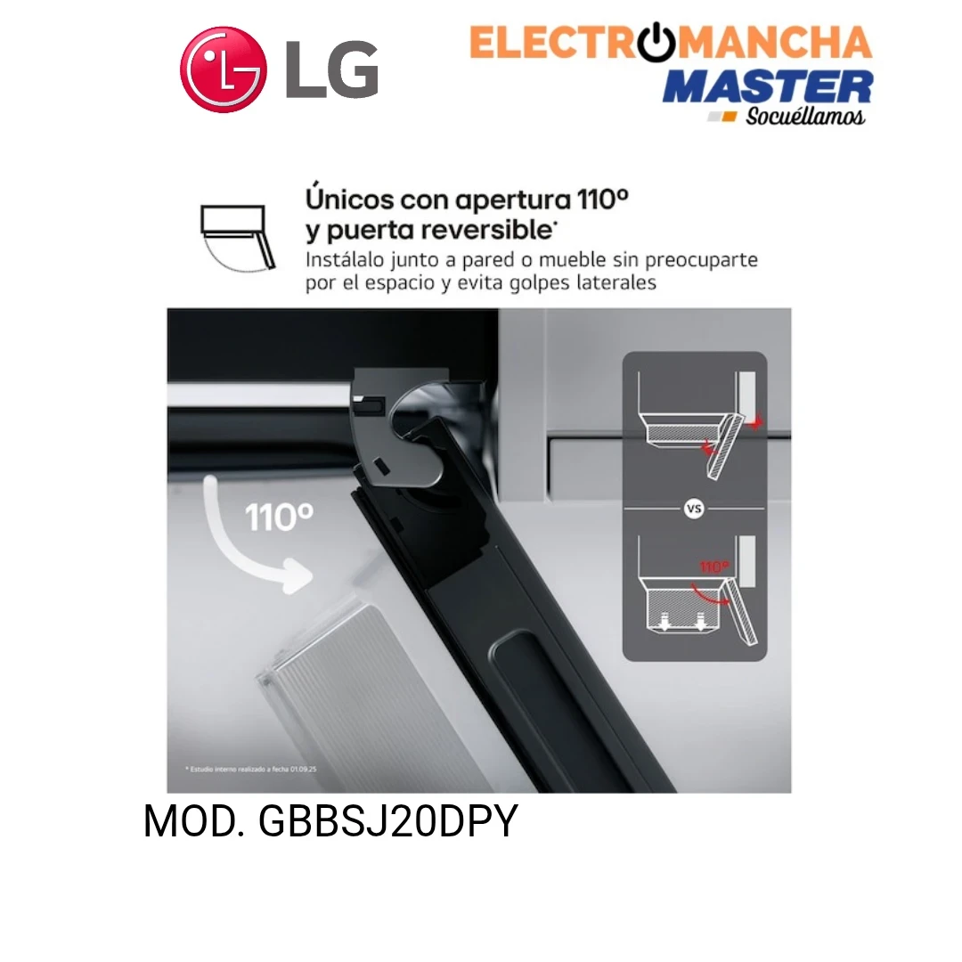 FRIGO COMBI LG GBBSJ20DPY INOX 2,03*60 CLASE D 9