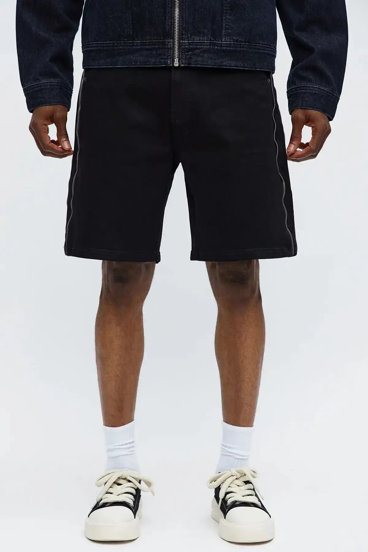 Relaxed Denim Shorts - Size 32 