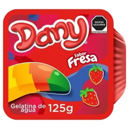 GELATINA SABOR FRESA DANY 125 G – GELATINA DE AGUA