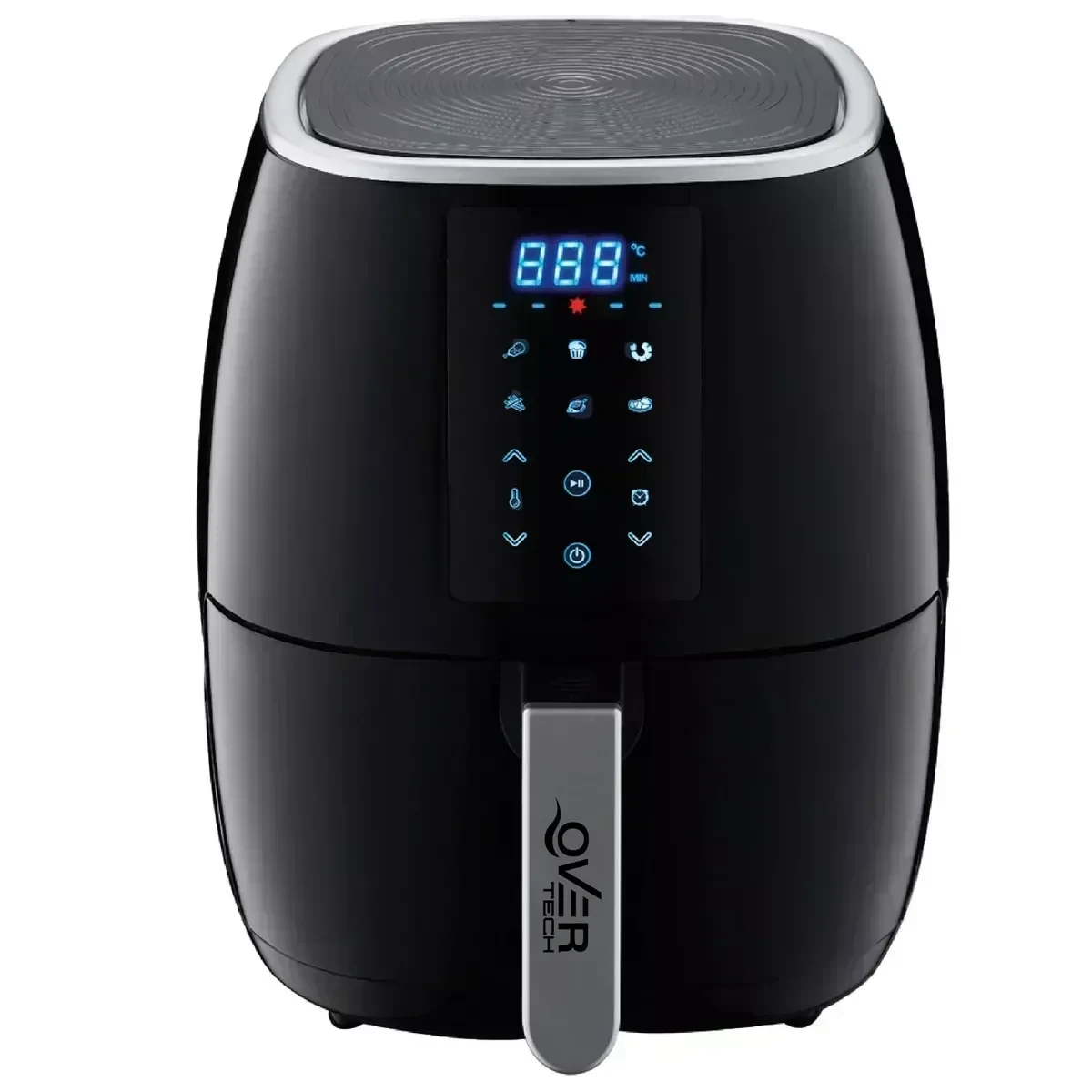 Freidora Overtech Electrica Sin Aceite De Aire 1600w 5 Litros Air Fryer, Multifuncion Timer Digital 3