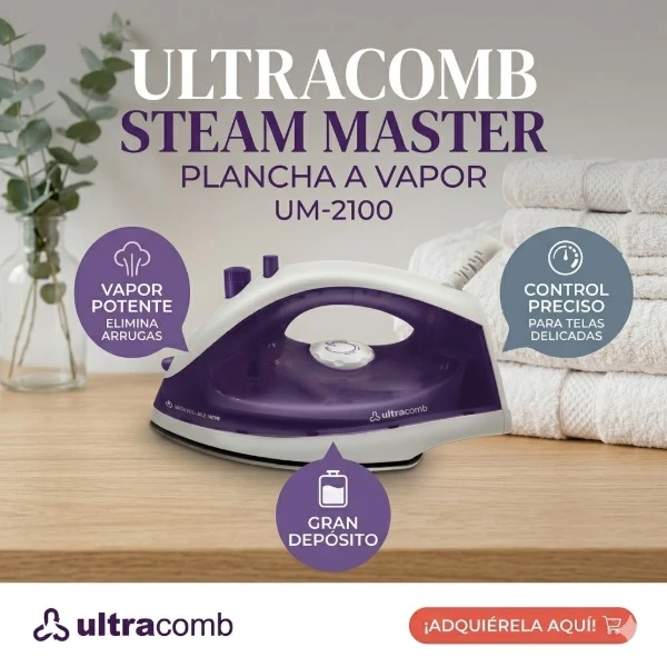 PLANCHA A VAPOR ULTRACOMB 1400W PL-4170
