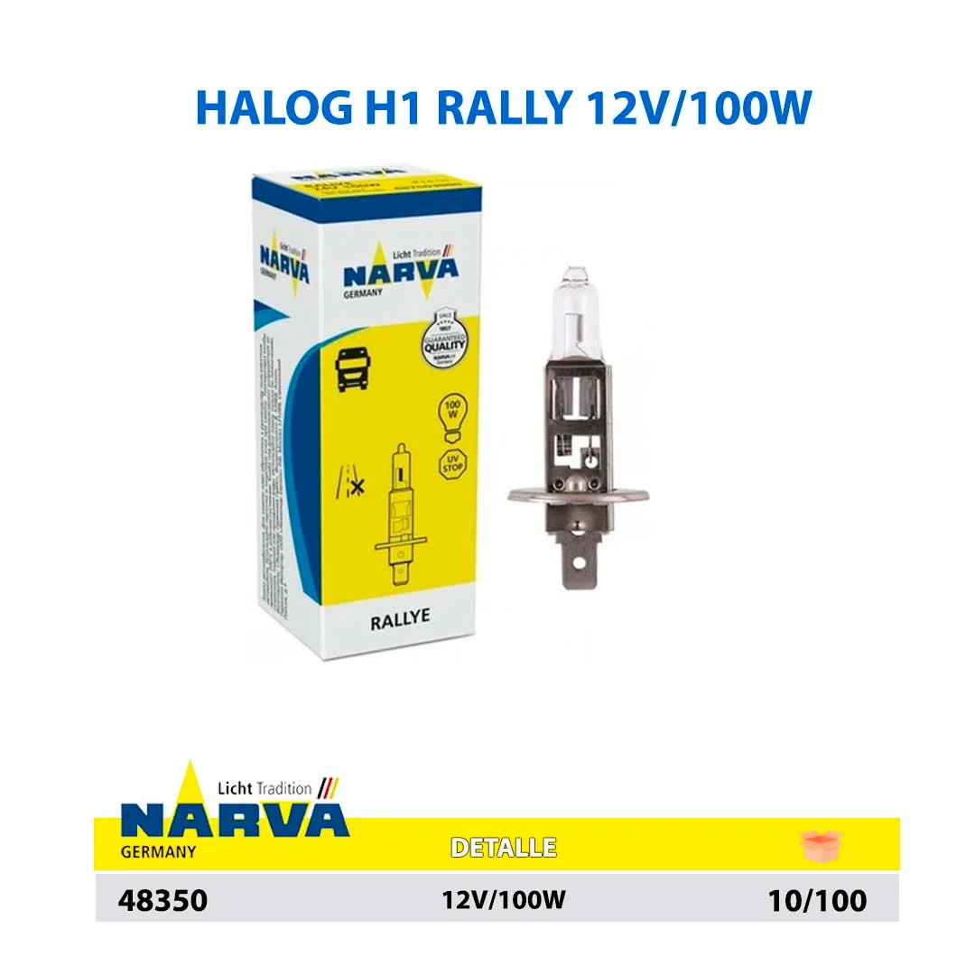  HALOGENO H1 RALLY 12V/100W