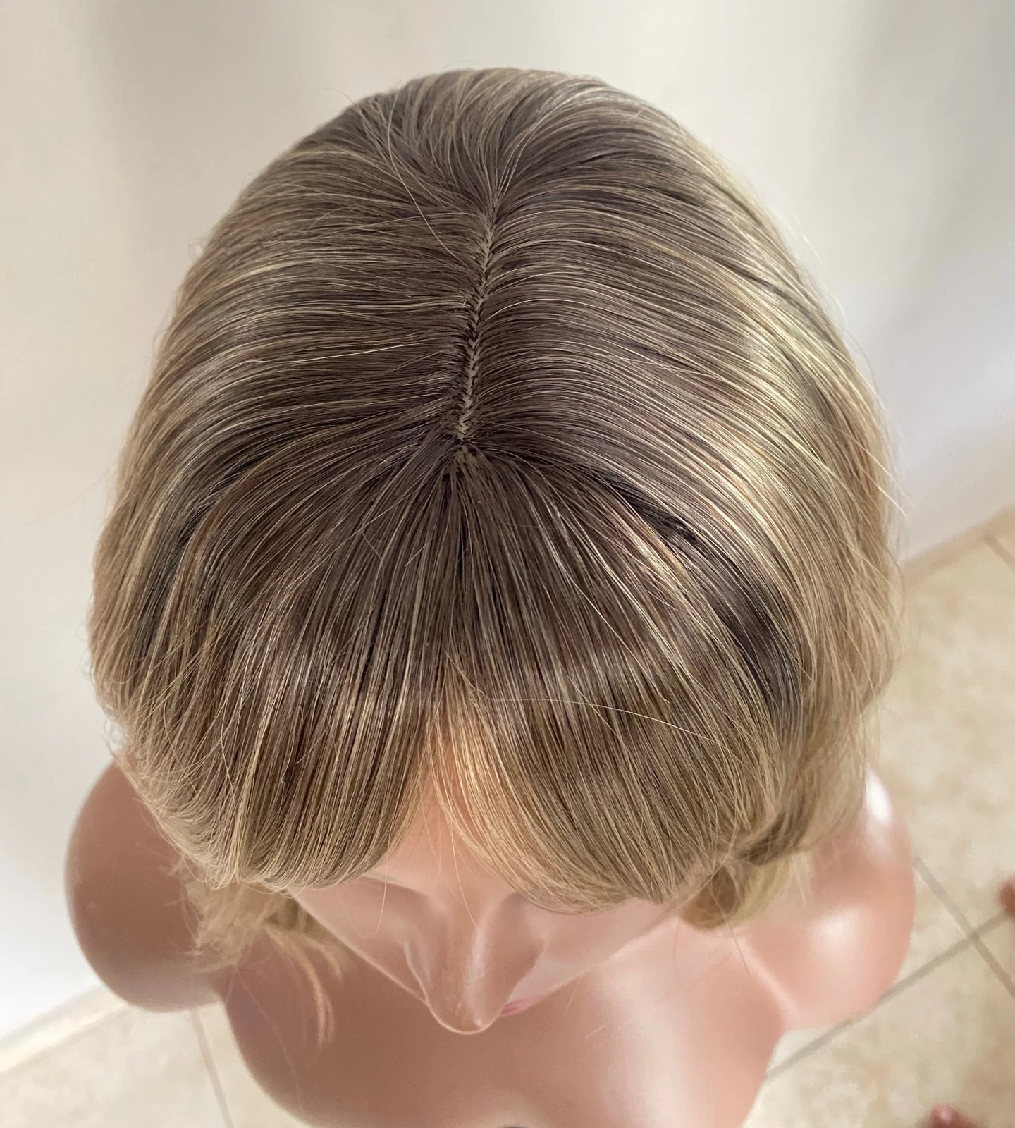 Peluca Rubia 12” con galluza  4