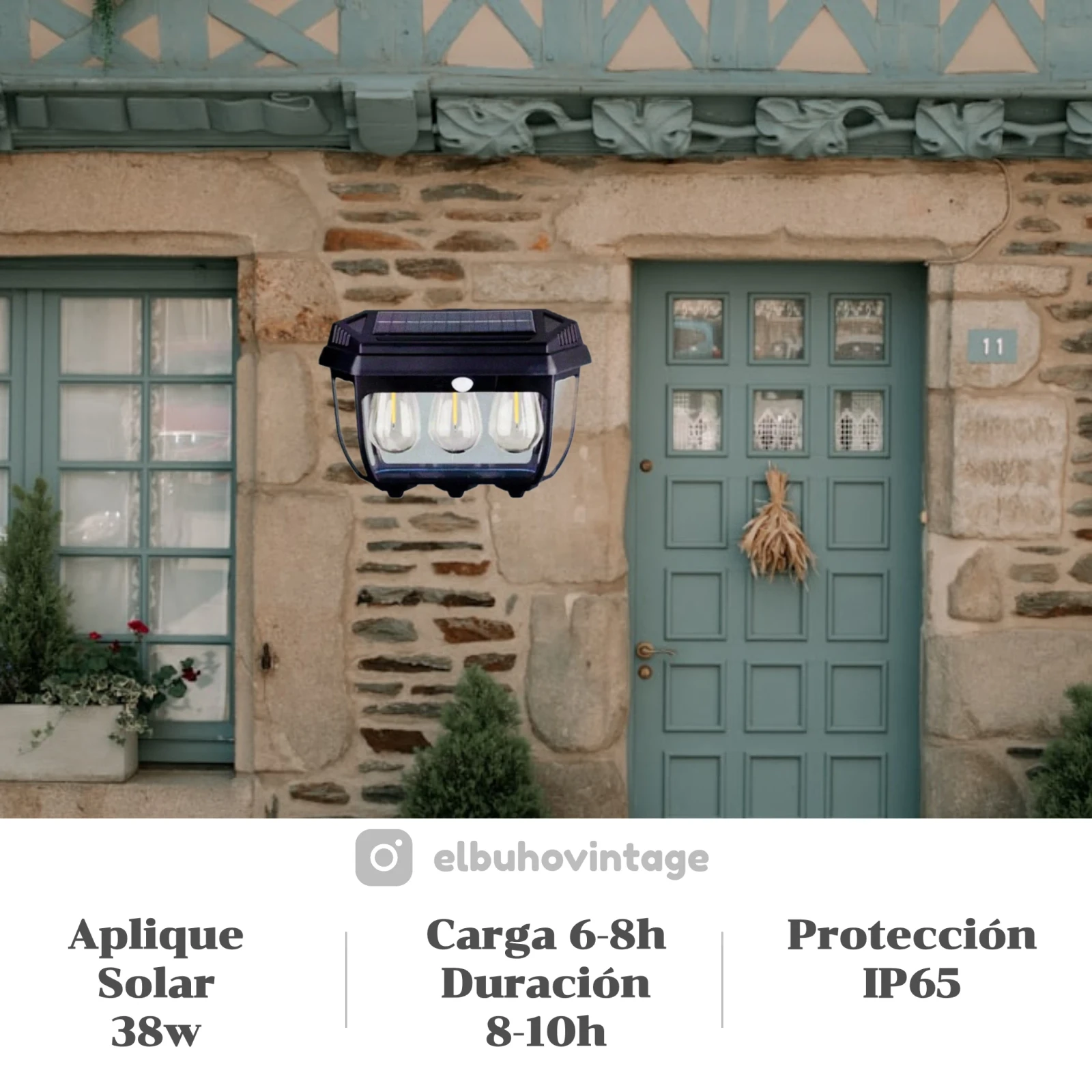 Aplique LED Decorativo Solar ☀️ 4