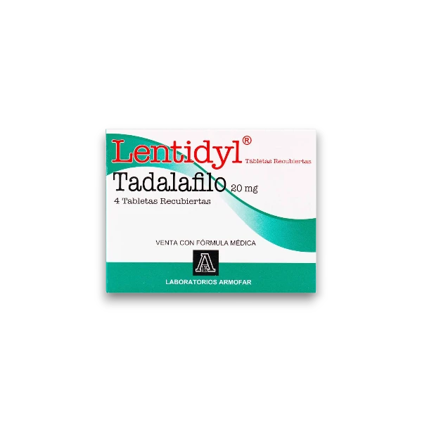 LENTIDYL 20 MG X 4 TBL TADALAFILO