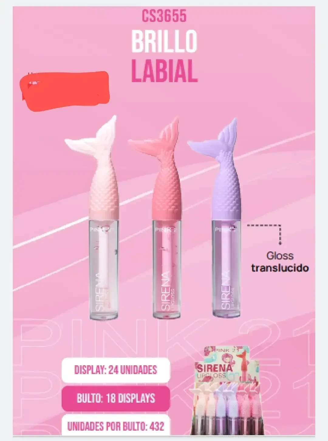 Brillo labial Sirena  CS3655