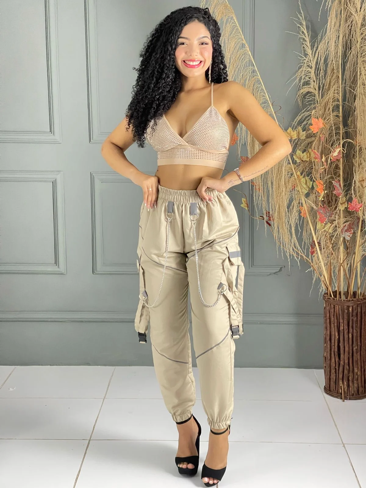 CALÇA CORRENTES LANÇAMENTO BALADA💫🖤 5