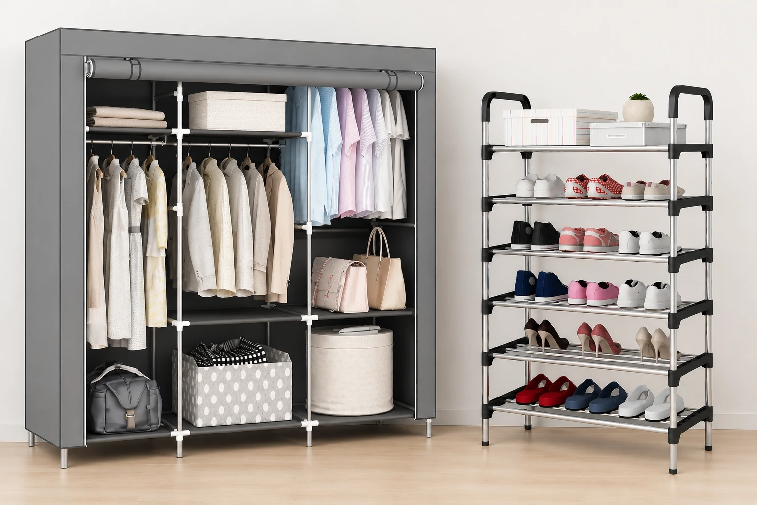 Combo Clóset + Zapatero Organizador 