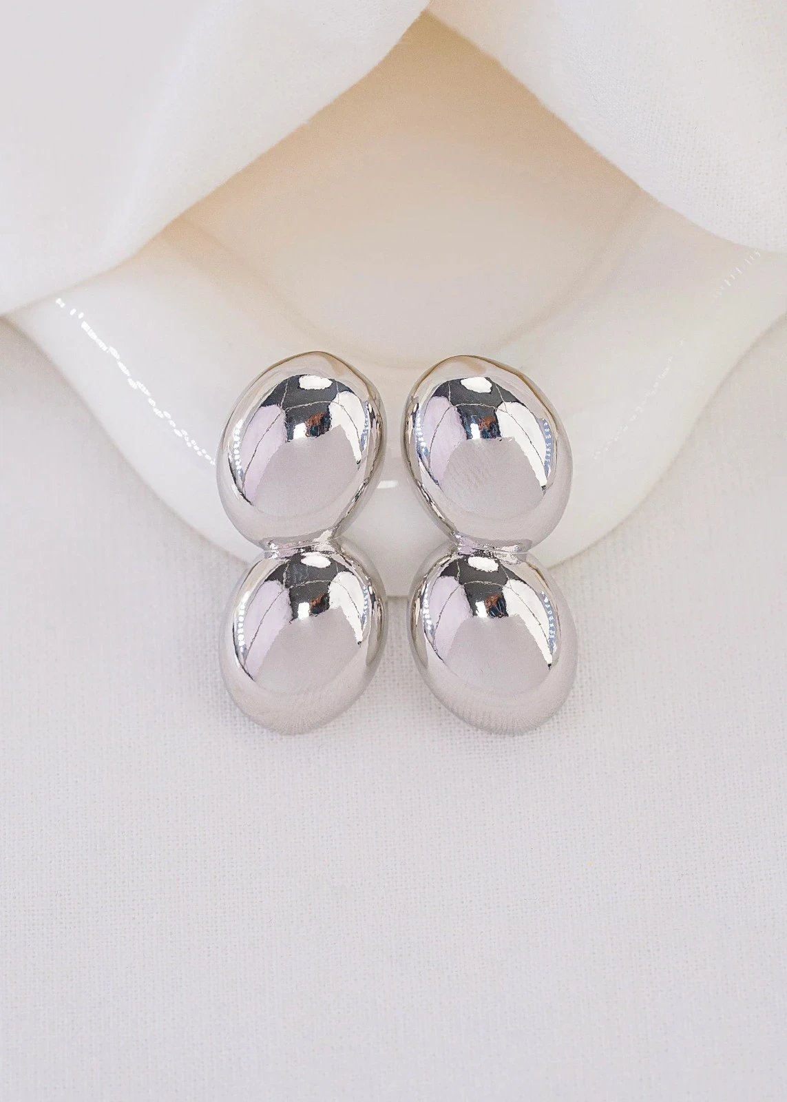 Aretes Nara Plateados