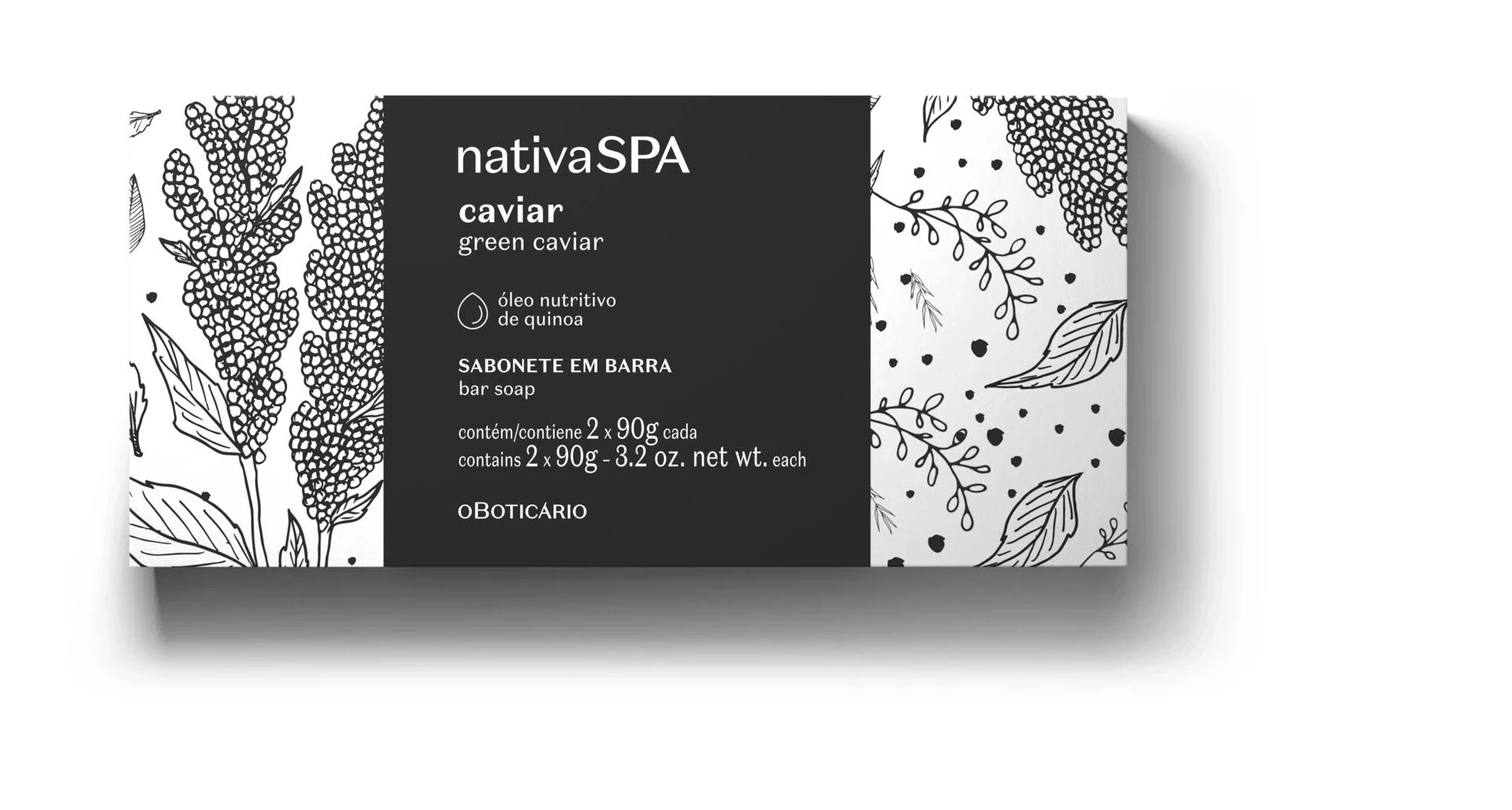 Nativa SPA Jabón En Barra Caviar, 2x90g 2