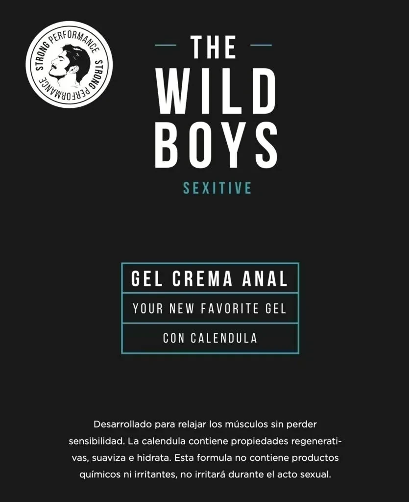 Gel crema anal The Wild Boys con calendula  2