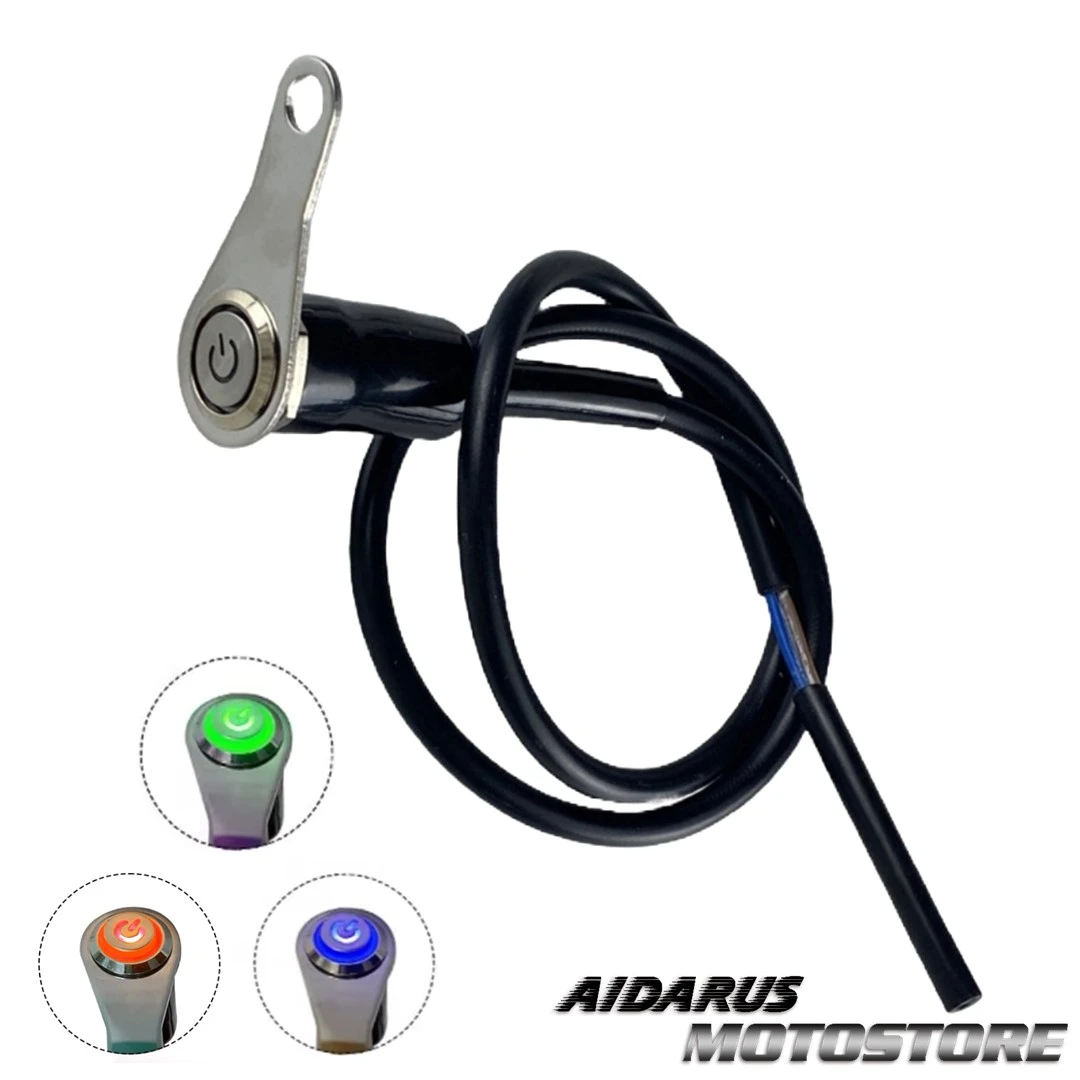 INTERRUPTOR DE PULSO EN ACERO INOXIDABLE CON LUZ LED