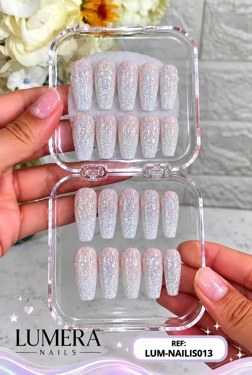 lumera caja de uñas press on referencia lum-nails-013