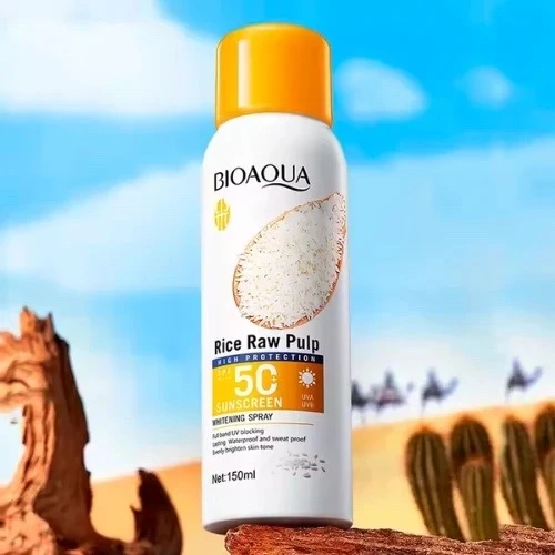 Spray Protector Solar de Arroz Bioaqua 