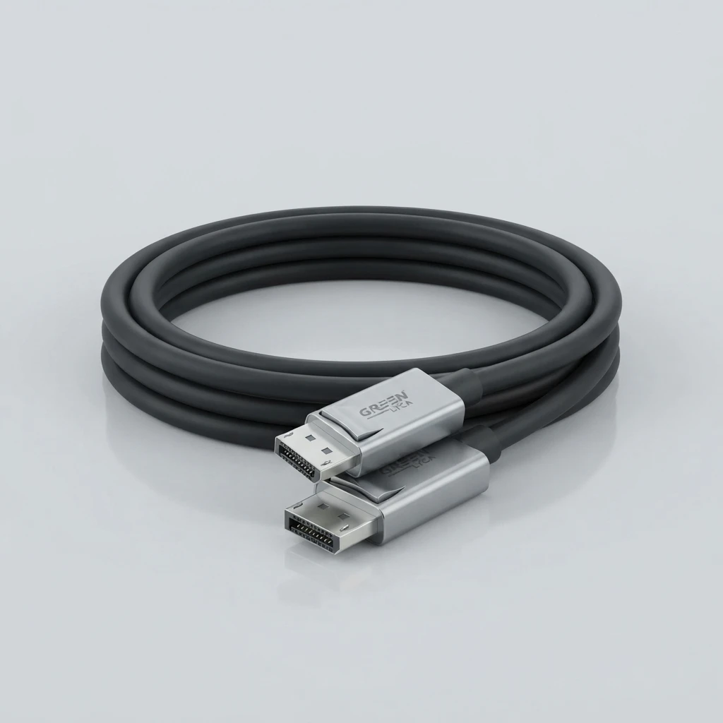 Cable DisplayPort 4K 1.8M Green Lyca High Speed | Electrónica Joma