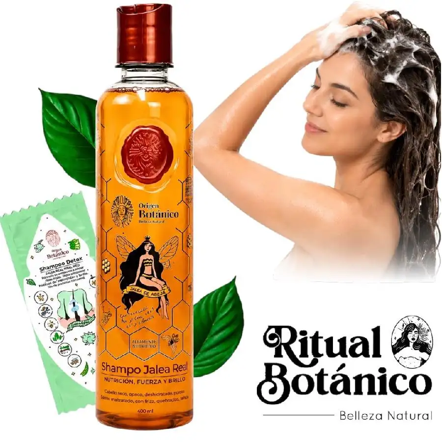Shampoo capilar jalea real 400ml ritual botánico 