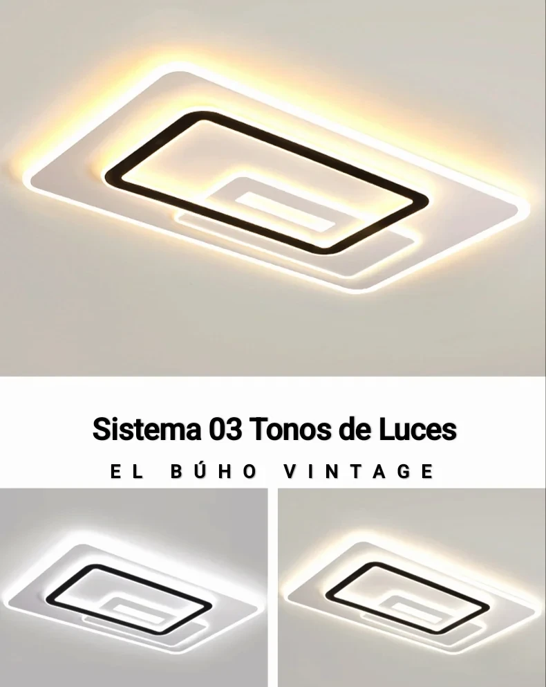 Lámpara de Techo 03 tonos de luces  5