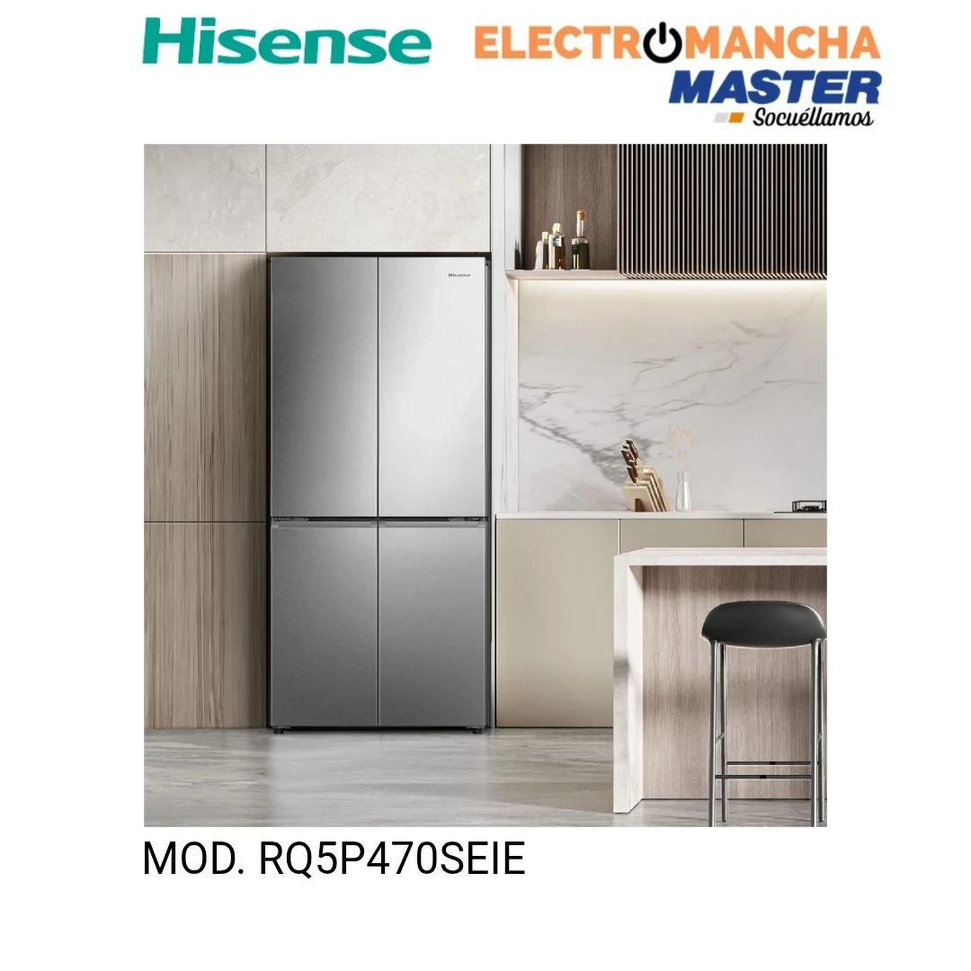 FRIGO AMERICANO HISENSE RQ5P470SEIE 4 PUERTAS INOX 483 LITROS E 5