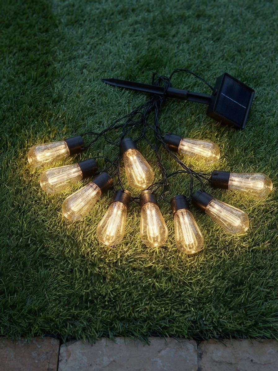 GUIRNALDA VINTAGE 10 luces SOLAR 3 metros