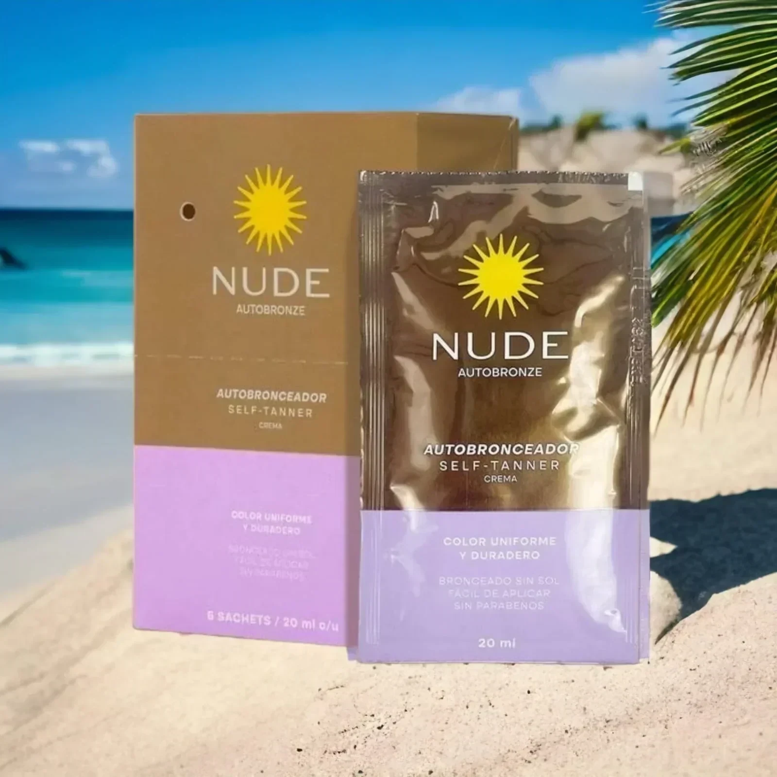 prebel nude autobronceador x20 ml