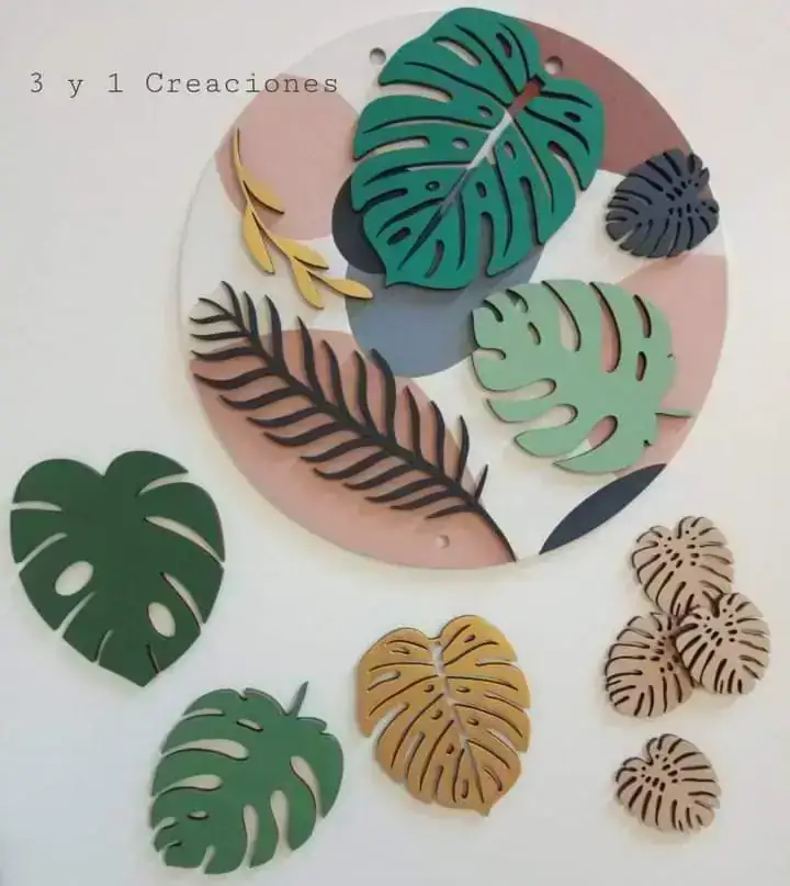 FIGURA HOJA MONSTERA