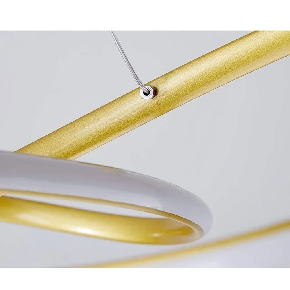 LAMPARA COLGANTE LED ORBIT DORADA 45W 3