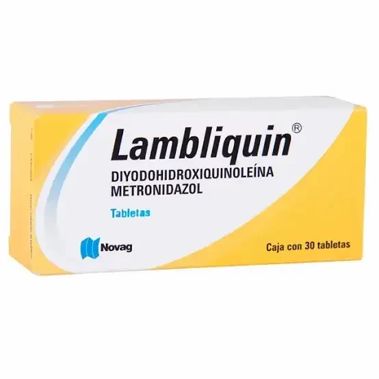 Lambliquin (Diyodohidroxiquinoleína, Metronidazol)
