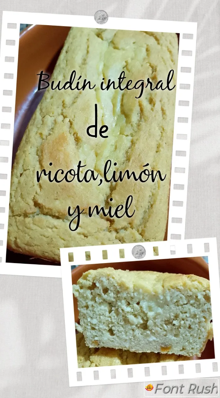 Budin integral de ricota limón 🍋 y miel 🍯