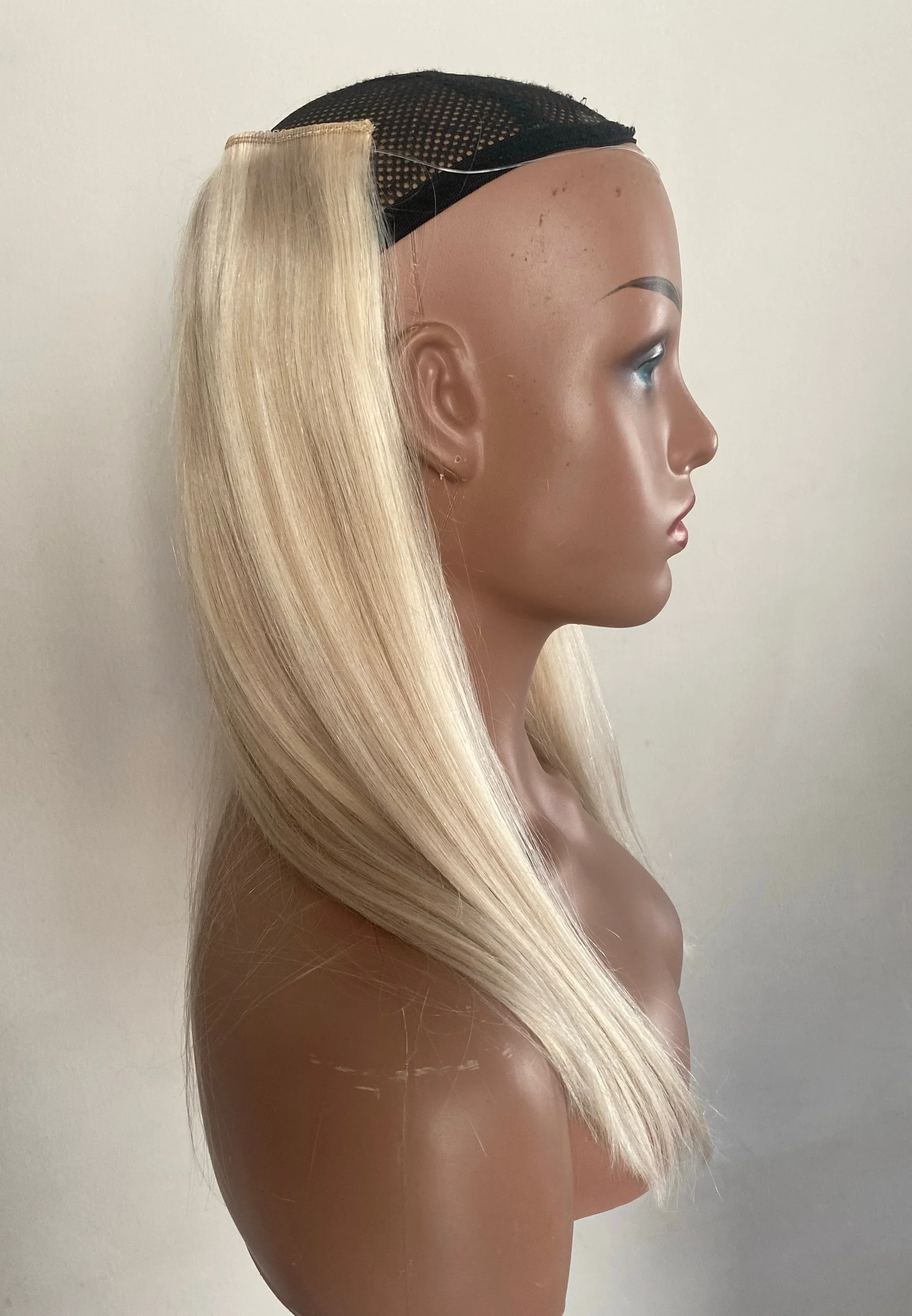 Extenciones de Halo platino 20” 3