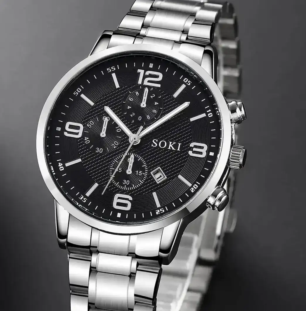 Reloj + Pulsera Cromo 4