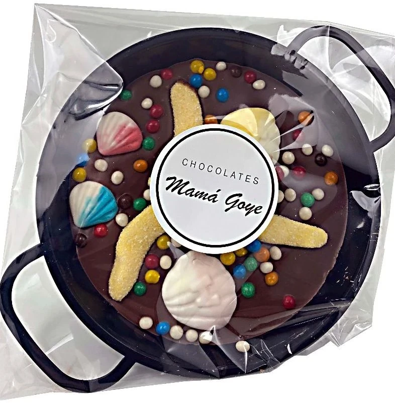 PAELLA CHOCO LECHE Y GOMINOLAS