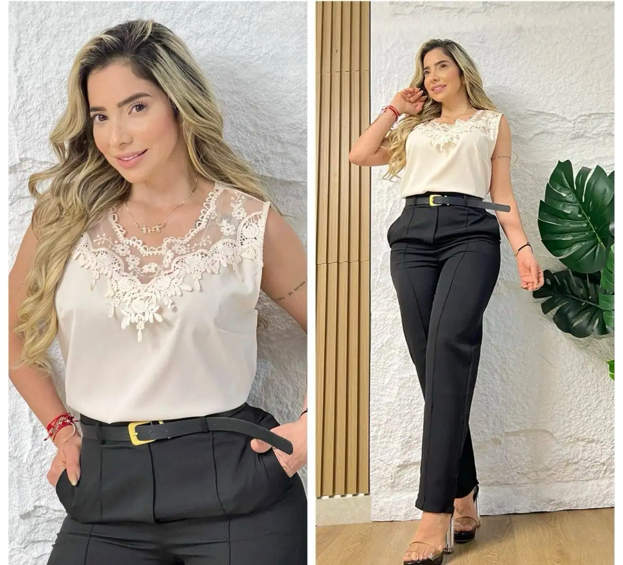 Divina blusa 👚 con detalles de encaje 🧵 4