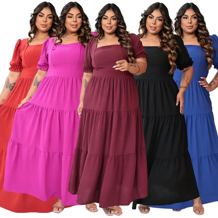 Vestido Longo Plus Size 