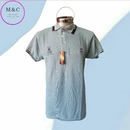 Playera T- G  Polo diseño cuello y mangas 2