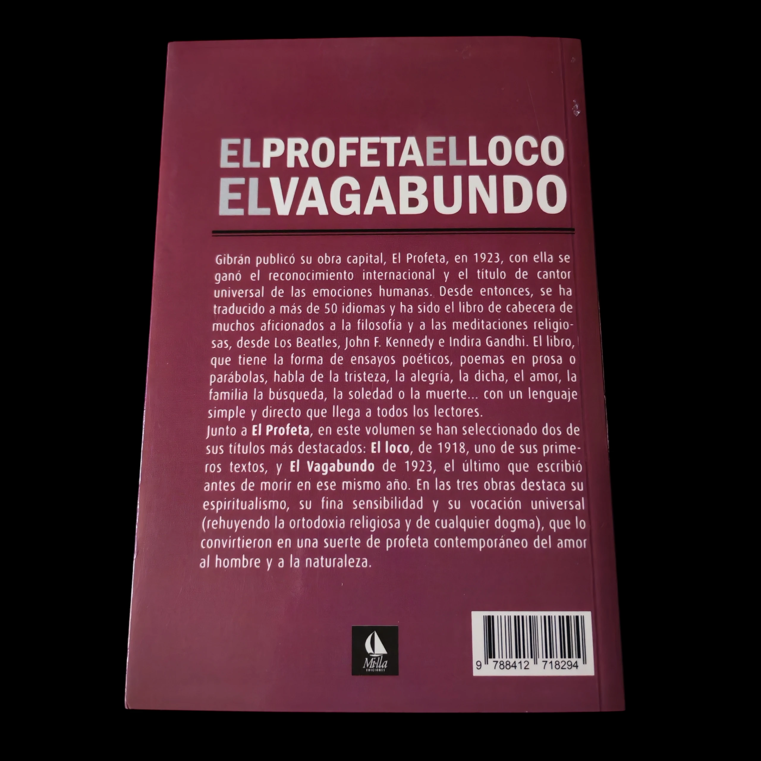 El profeta, El loco, El vagabundo Khalil Gibrán nuevo  2