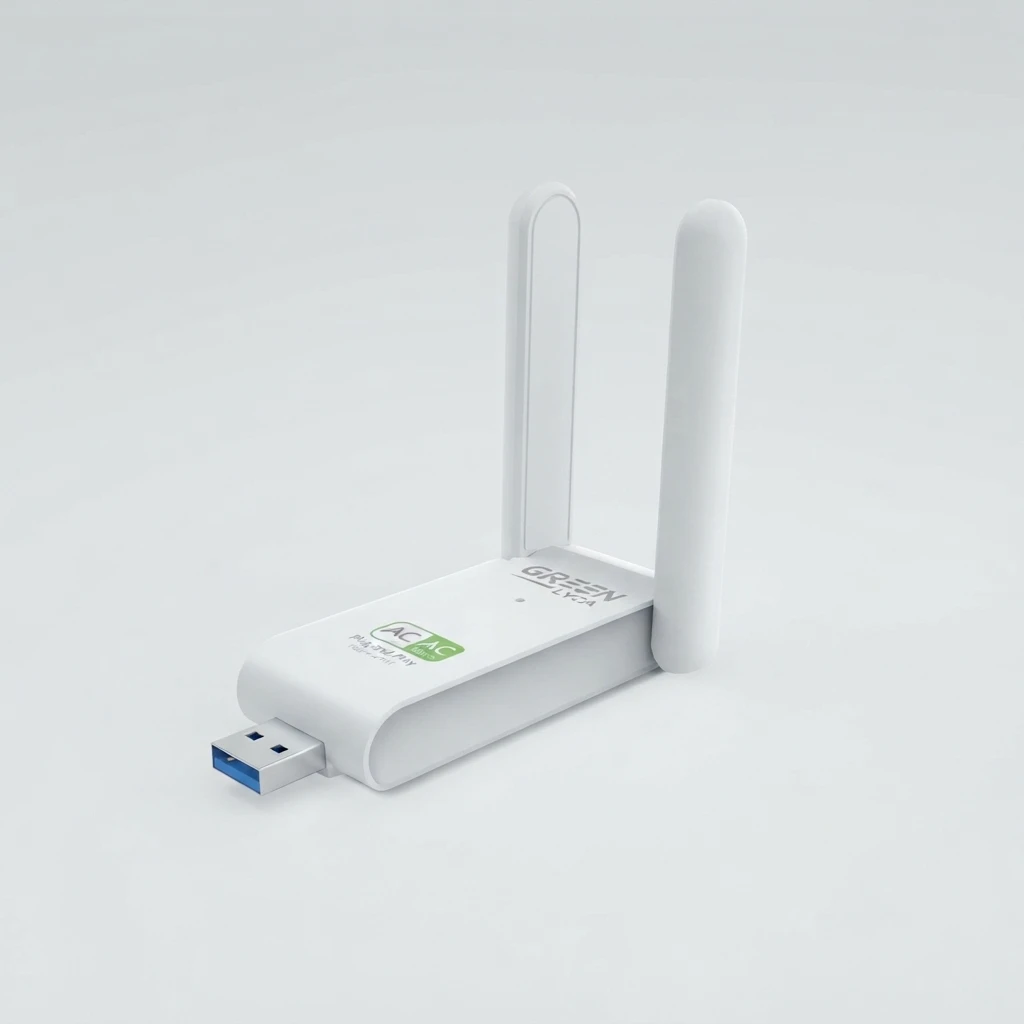 Adaptador USB Wi-Fi Dual Band 600Mbps Green Lyca G-1343 | Electrónica Joma