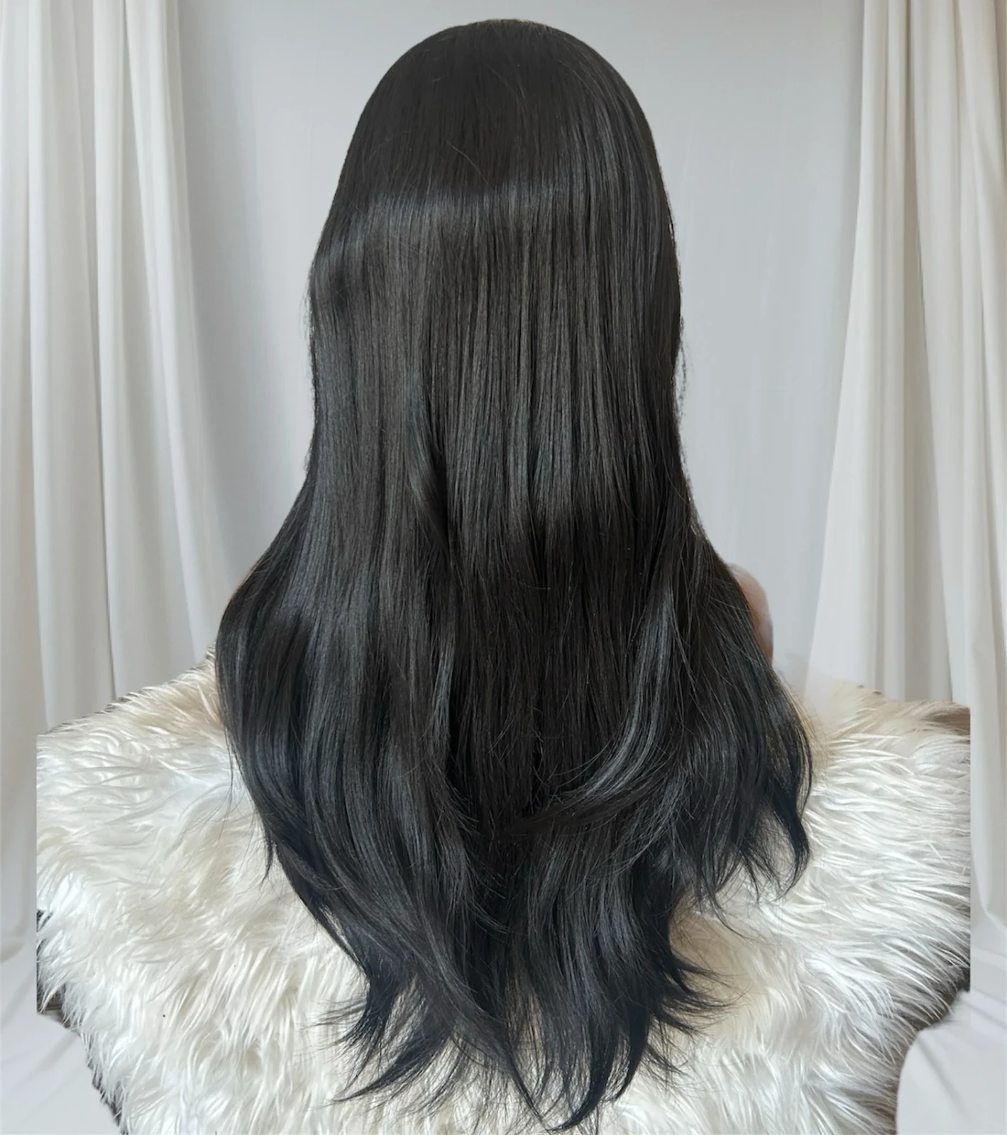 Peluca Semi natural 24” frontal lace 4x4 glueless  3