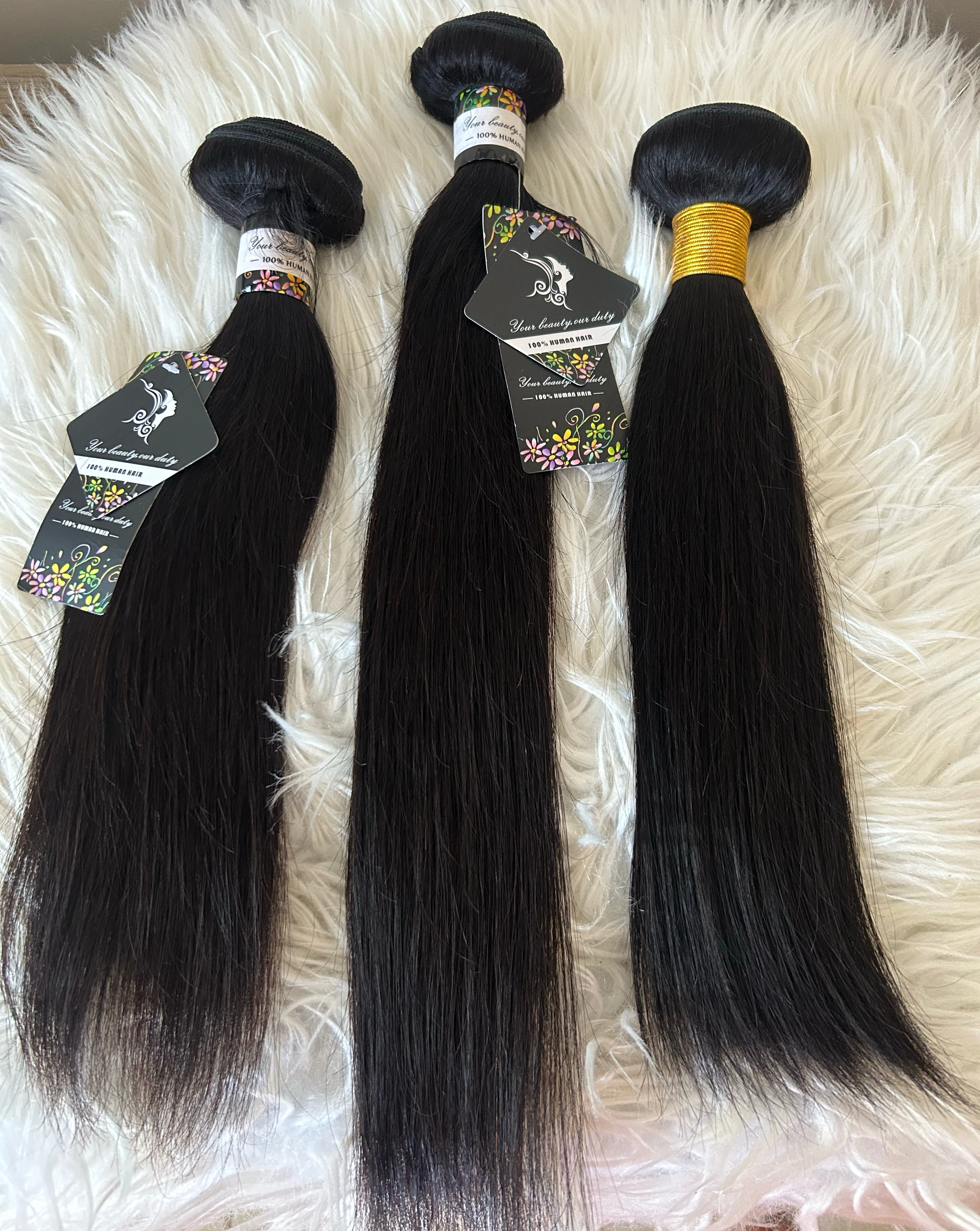 Extensiones de cabello humano   12 y 16 pulgadas, lisa 100g  2