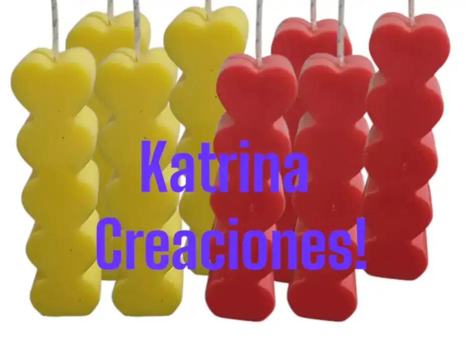 Souvenirs kits  x 20 velas  pequeños corazones.  4