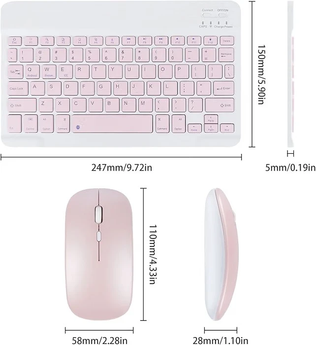 TECLADO  ⌨️ INALÁMBRICO CON MOUSE  4