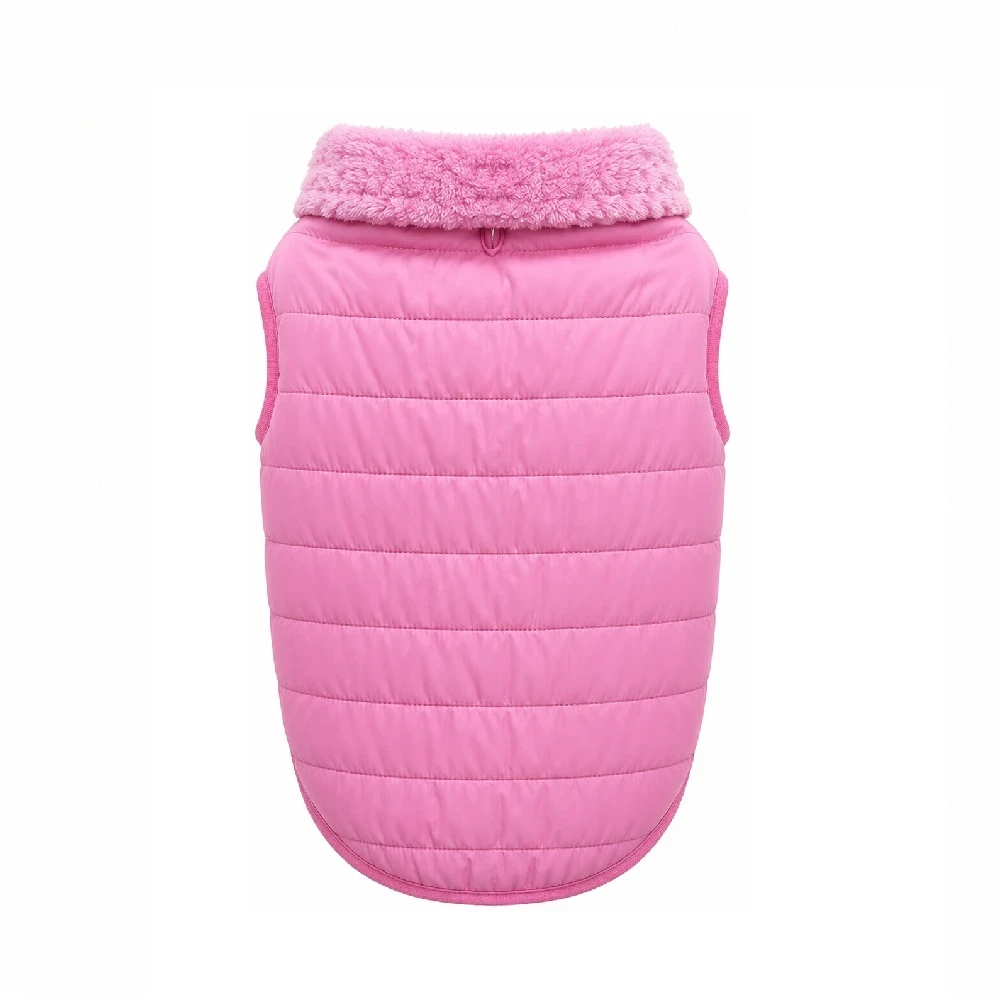 Chaleco impermeable con forro palo rosa