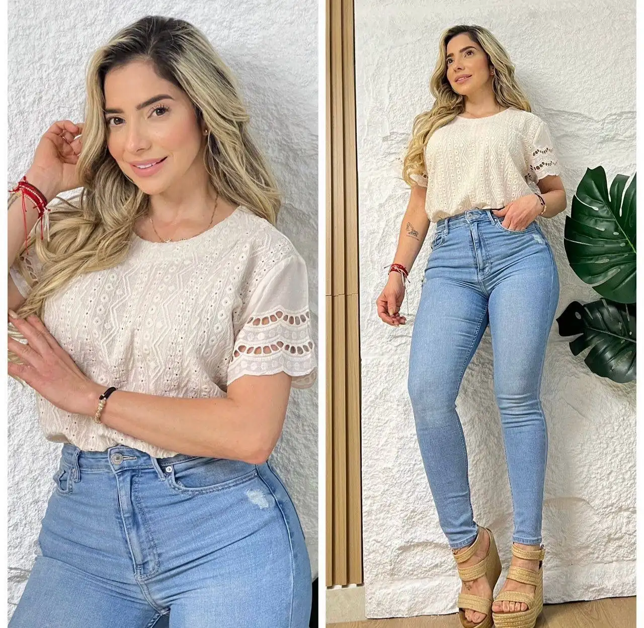 Hermosa blusa en Ojalillo 👚😍