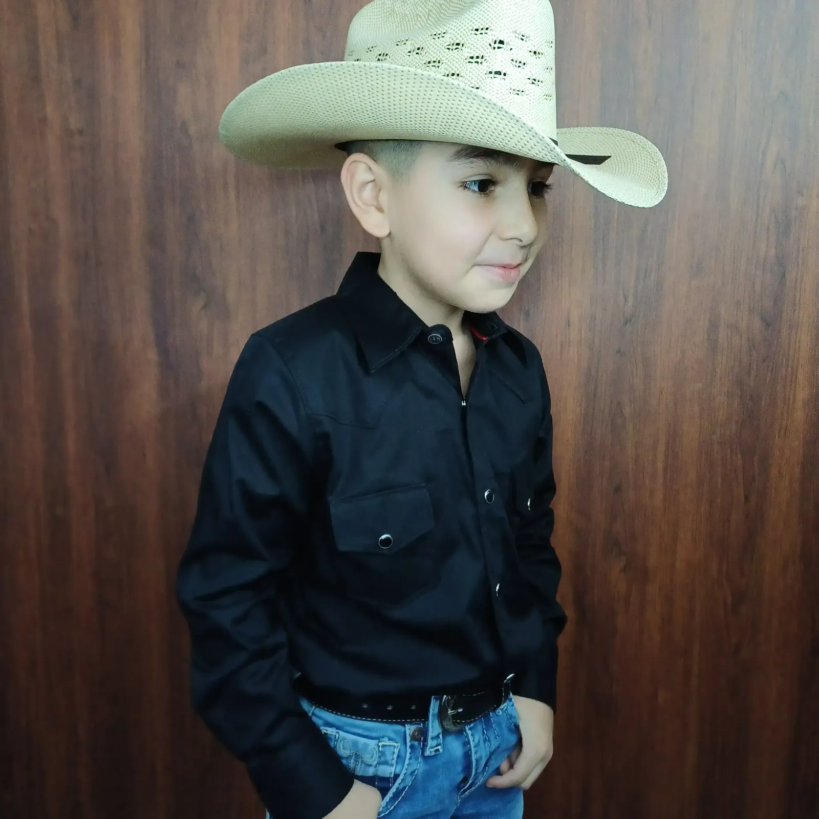 CAMISA DE NIÑO NEGRA 3